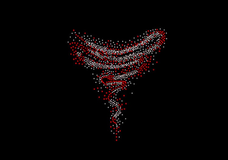 Blume Halskette Strass Transfer Bling Hot Fix Bügelbild Motiv Tt-042 von Nextclover