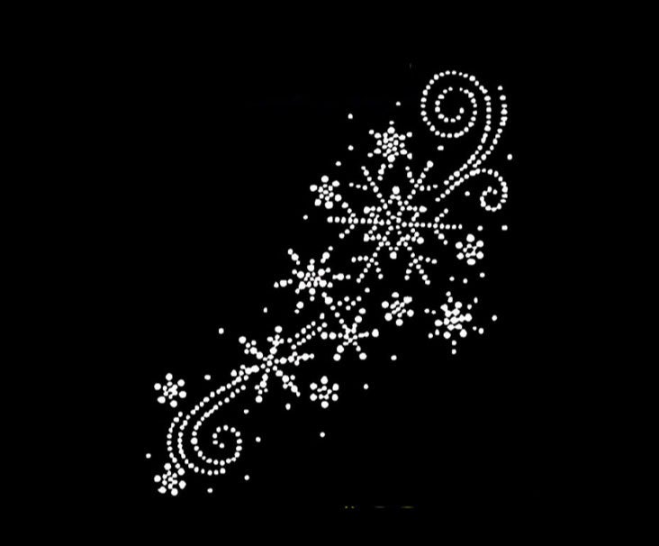 Blume Schnee Strass Applikation Bling Hot Fix Aufnäher Motiv Design Transfer Tt-002 Blume Schnee Strass Applikation Bling Hot Fix Aufnäher Motiv Design Transfer Tt-002 von Nextclover