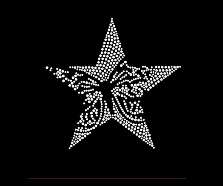 Stern Strass Transfer Bling Hot Fix Bügelbild Motiv Design Tt-031 Stern Strass Transfer Bling Hot Fix Bügelbild Motiv Design Tt-031 von Nextclover