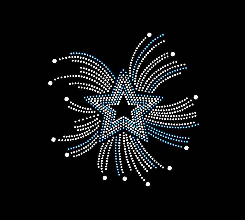 Stern Strass Transfer Bling Hot Fix Bügelbild Motiv Design Tt-167 von Nextclover