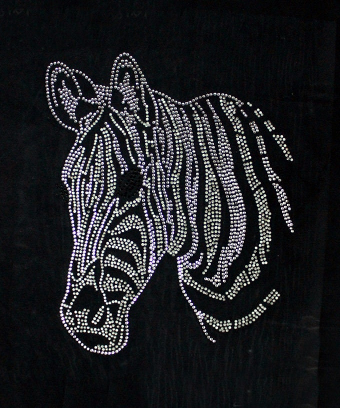 Zebra Strass Transfer Bling Hot Fix Bügelbild Motiv Design Tt-094 Zebra Strass Transfer Bling Hot Fix Bügelbild Motiv Design Tt-094 von Nextclover