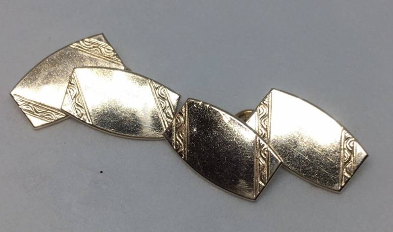 Vintage Gold Vorne Manschettenknöpfe von Nextotheheart