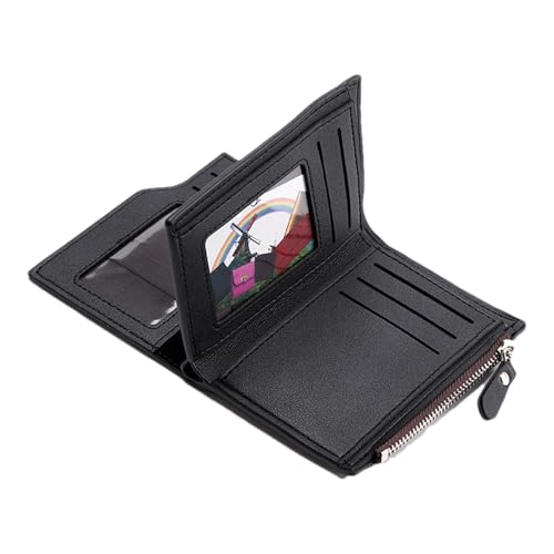 Nexusectar Männer Münzbeutel - Vertikaler Kreditkartenhalter Brieftasche | Multi-Karten-Kompakt-Reißverschluss-Kartenkoffer Halter-Schnappknopf Für Männer von Nexusectar