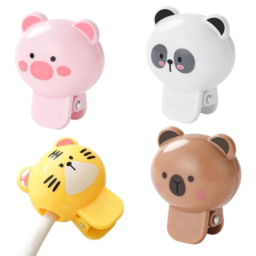 Zahnbürstenabdeckungen - 5x4,2 Cm Schutzkopfkappe, 4pcs Tierformstaubschild, Langlebige Spaßhygiene -Gadget -Zahnbürstenschutz | Klemmstürmer Elektrikbürstenabdeckung Für Erwachsene Kinder Teenager Äl von Nexusectar