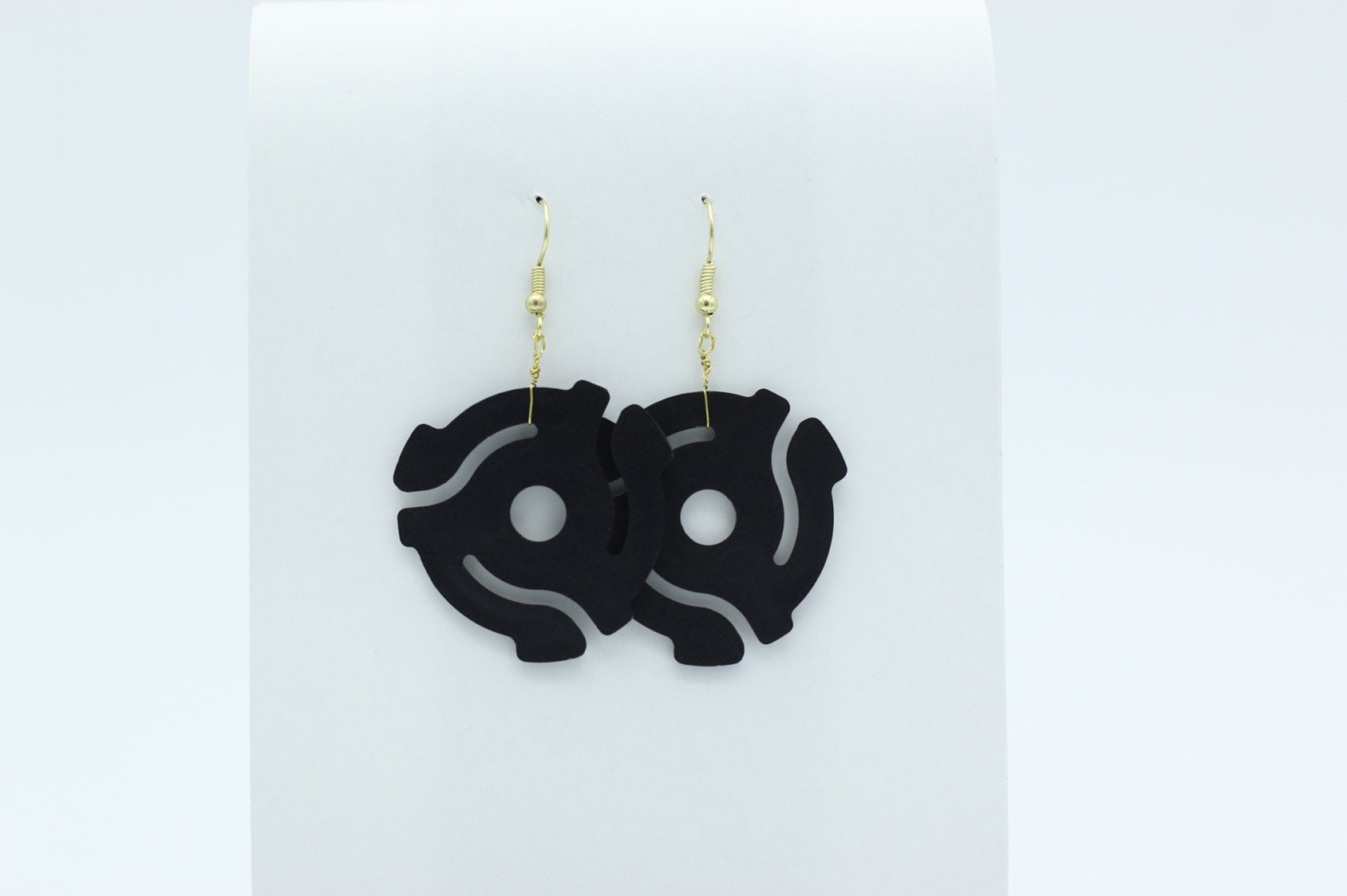 Schwarze 45 Lp Adapter Ohrringe Schwarze 45 Lp Adapter Ohrringe von NeyaAccessories