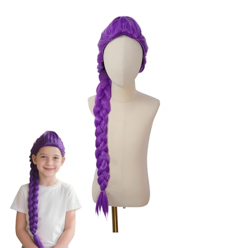 Hunter Kostüm R-umi Perücke, Rum-i Purple Perücke Mit Dickem Geflecht, Anime Cosplay Perückes, Halloween Cosplay Requisiten Dämonen Hunter Perückes Für Die Bühne Halloween Kostüm von Nhujevkom