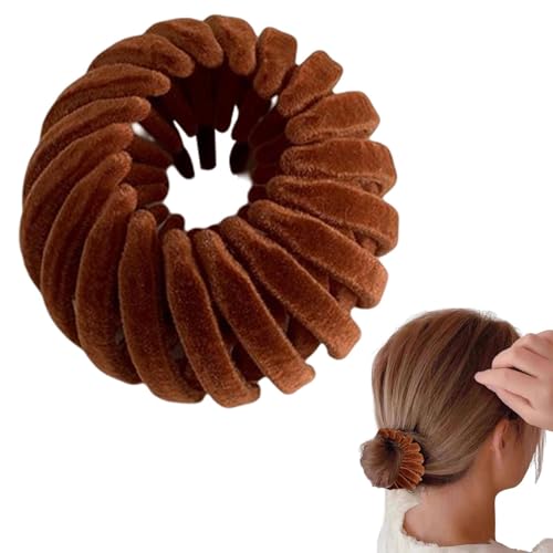 Magic Hair Clip, Velvet Birds Nest Hairpin Bird Nest Ponytail Holder Expandable Velvet Hair Clips For Women Lazy Birds Nest Plate Hairpin, Quick Bun Clips Tool Set von Nhujevkom