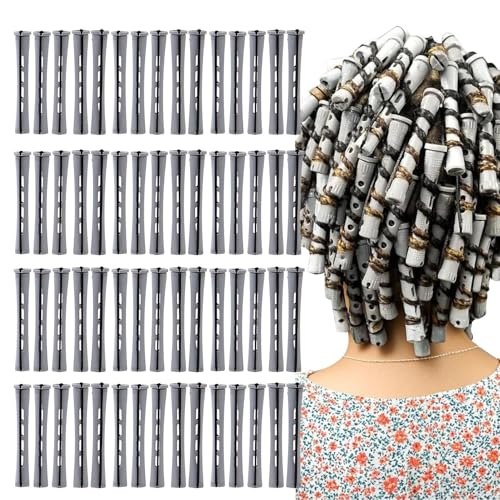 Nhujevkom Dauerwellenstäbe,60 Stück Dauerwellenwickler Set | Für Frauen Manuelle Styling Ausrüstung Lockenwerkzeuge geeignet für zu Hause, Schönheitssalon, Friseurschule und Barbershop von Nhujevkom