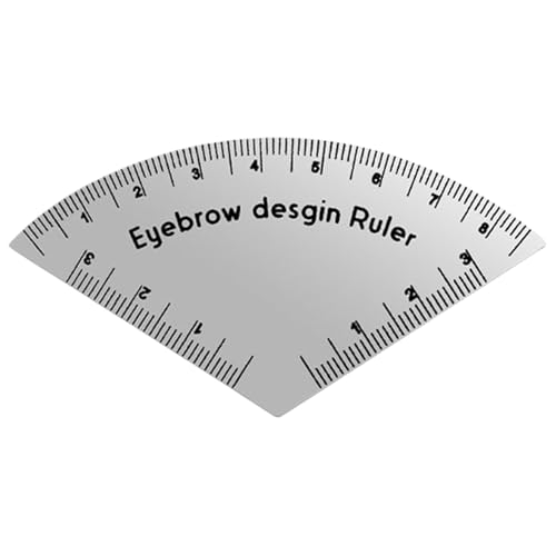 Nhujevkom Eyebrow Ruler,Professionelles Augenbrauen Design Werkzeug | Vielseitige Brauen-Schablone Für Frauen Anfänger Reise Bühnenauftritt Tägliches Makeup Heimsalon von Nhujevkom