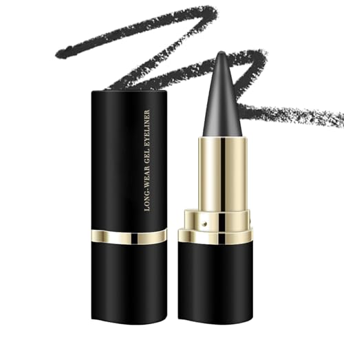 Nhujevkom Gel Eyeliner Dunkel | Wasserdichter Gel Pen Augenliner - Smudgefester Makeup Stift für Home Nacht Event Arbeit Hochzeit Outdoor Alltag Reise Party von Nhujevkom