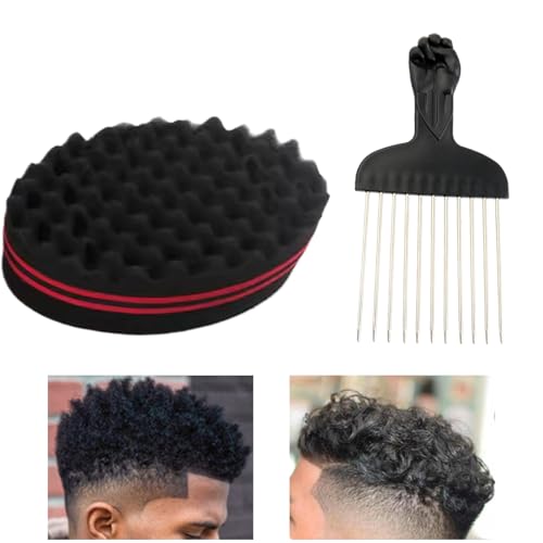 Nhujevkom Haarsponge Für Schwarze Männer | Großporiger Haarschwamm-Bürste Für Voluminöse Frisuren Und Dreadlock-Definierer Für Salon & Zuhause - Volumen Styling Tool Für Dreadlocks Kinder Damen Herren Nhujevkom Haarsponge Für Schwarze Männer | Großporiger Haarschwamm-Bürste Für Voluminöse Frisuren Und Dreadlock-Definierer Für Salon & Zuhause - Volumen Styling Tool Für Dreadlocks Kinder Damen Herren von Nhujevkom