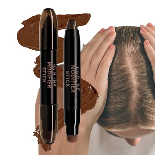 Nhujevkom Haarstift,Doppelkopf Schatteneffekt Konturstift - Haaransatz Kasierer Haarabdeckung für Bart Frauen Männer Kopfhaut Tägliche Anwendung zu Hause von Nhujevkom