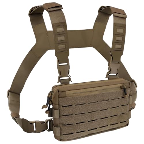 Nhujevkom Laufgurt Brusttasche Für Männer - Verstellbare wasserdichte Fliegenfischerweste | Outdoor Brustgurt Für Fitness Wandern Radsport Freizeit von Nhujevkom