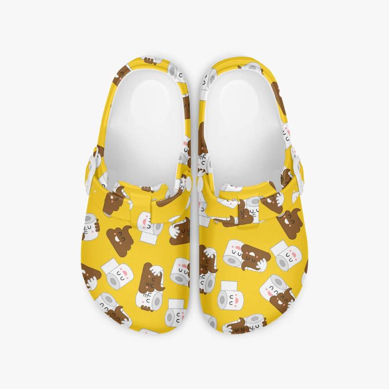 Gelbe Clogs Mit Witzigem Cartoon Print, Lustige Hausschuhe Unisex, Bequeme Slip-On Schuhe Emoji Muster, Geschenkidee Für Männer & Frauen Gelbe Clogs Mit Witzigem Cartoon Print, Lustige Hausschuhe Unisex, Bequeme Slip-On Schuhe Emoji Muster, Geschenkidee Für Männer & Frauen von NiHisWelt