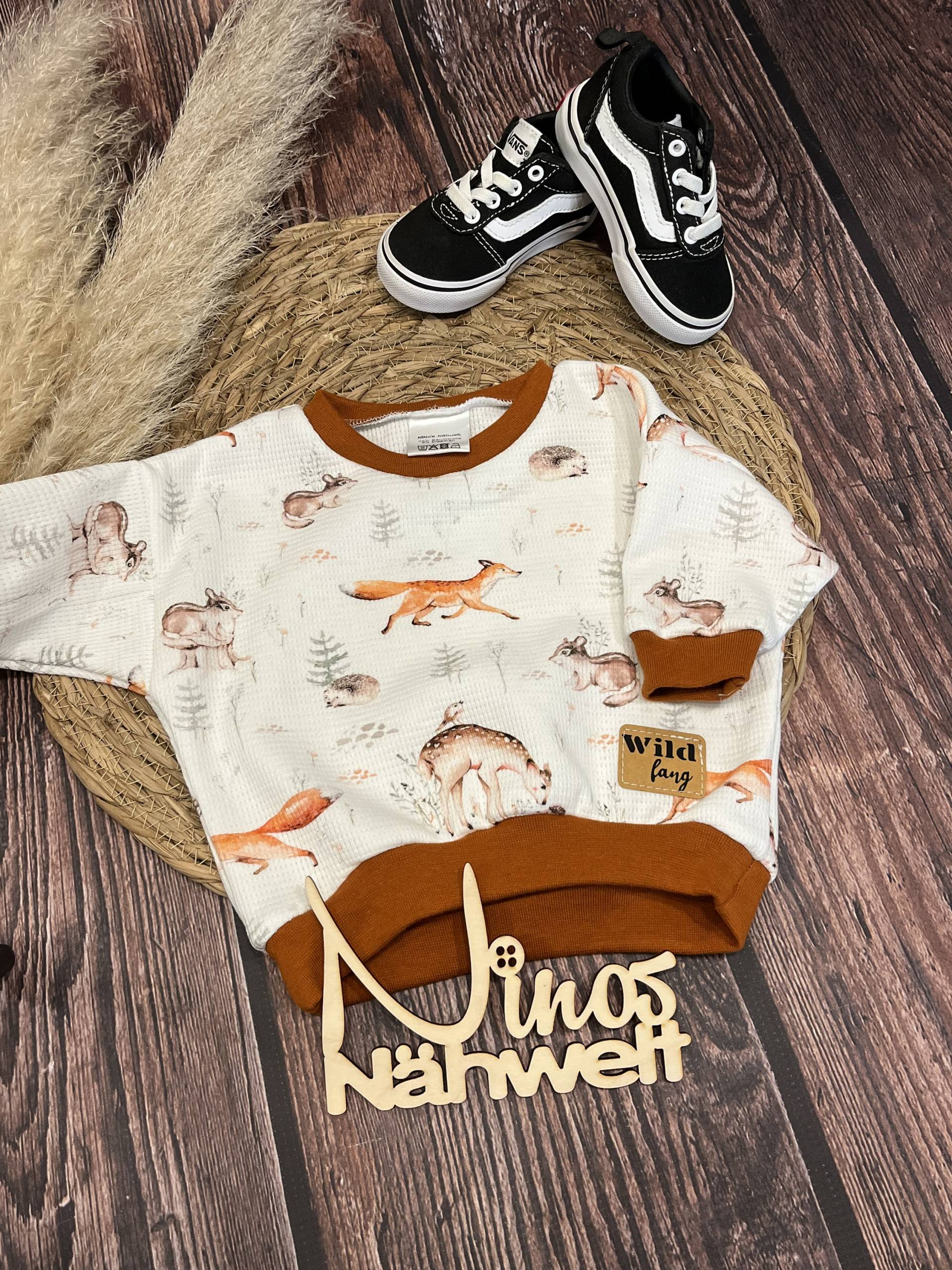 Oversized Sweater Waffeljersey/Pulli Oversized Sweater Waffeljersey/Pulli von NiNosNaehwelt