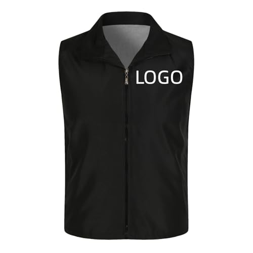 NiQiShangMao Personalisierte Logo Weste Sommer Ärmellos Dünn Atmungsaktiv Personalisierter Bedruckt Text Herren Damen Oberteil Color2,4XL von NiQiShangMao