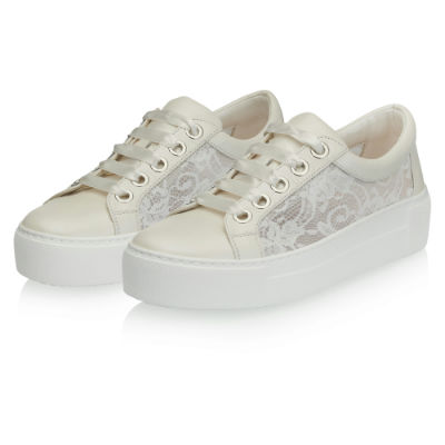 Nia Fiarucci Brautschuhe Franki - ivory - 43 von Nia Fiarucci