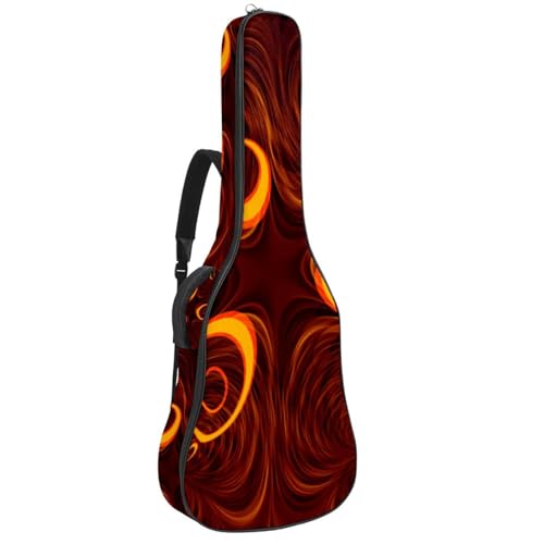 Niaocpwy Gitarren-Gigbag 1 cm dicke Polsterung, wasserdichte Gitarrentasche für E-Bass, Konzertgitarre, Mehrfarbig 09, 42.9x16.9x4.7 in, Taschen-Organizer von Niaocpwy