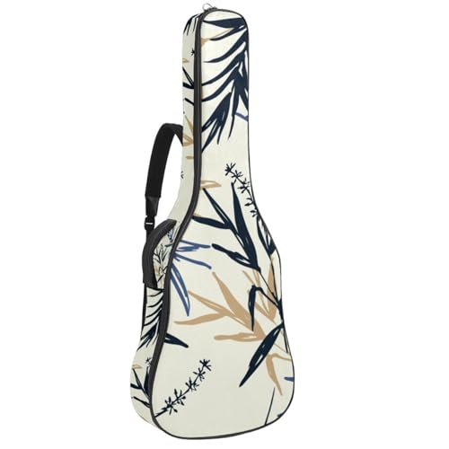 Niaocpwy Gitarren-Gigbag 1 cm dicke Polsterung, wasserdichte Gitarrentasche für E-Bass, Konzertgitarre, Mehrfarbig 09, 42.9x16.9x4.7 in, Taschen-Organizer von Niaocpwy