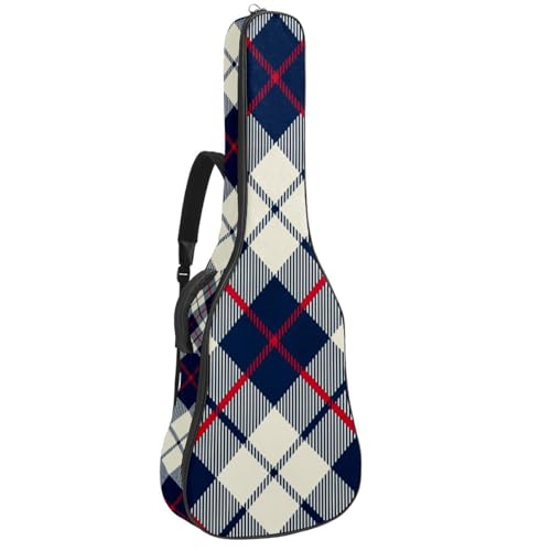 Niaocpwy Gitarren-Gigbag 1 cm dicke Polsterung, wasserdichte Gitarrentasche für E-Bass, Konzertgitarre, Multicolor 01, 42.9x16.9x4.7 in, Taschen-Organizer von Niaocpwy