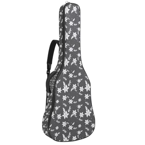 Niaocpwy Gitarren-Gigbag 1 cm dicke Polsterung, wasserdichte Gitarrentasche für E-Bass, Konzertgitarre, Multicolor 08, 42.9x16.9x4.7 in, Taschen-Organizer von Niaocpwy