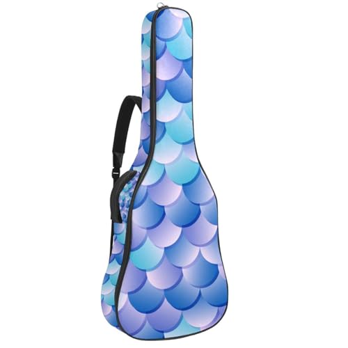 Niaocpwy Gitarren-Gigbag 1 cm dicke Polsterung, wasserdichte Gitarrentasche für E-Bass, Konzertgitarre, Multicolor 08, 42.9x16.9x4.7 in, Taschen-Organizer von Niaocpwy