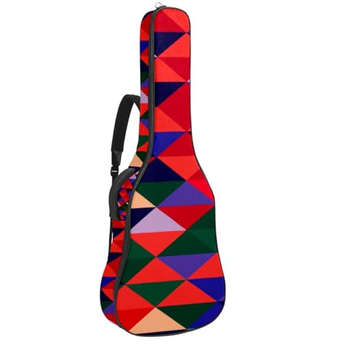 Niaocpwy Gitarrentasche für Akustikgitarre, 101,6 cm, 104,4 cm, 106,7 cm, für E-Bass, klassische Gitarre, Aquarell bemalt, kleine Gänseblümchen, Mehrfarbig 05, 42.9x16.9x4.7 in, Taschen-Organizer von Niaocpwy