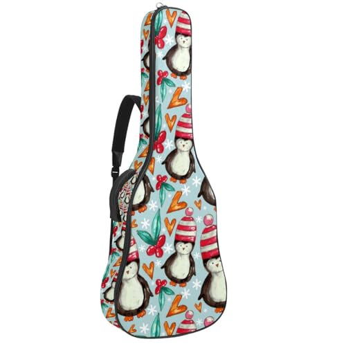 Niaocpwy Gitarrentasche für Akustikgitarre, 40, 41, 42 Zoll, für E-Bass, klassische Gitarre, Sterne, dunkle Farbe, Mehrfarbig 09, 42.9x16.9x4.7 in, Taschen-Organizer von Niaocpwy