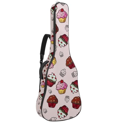 Niaocpwy Leaves Gitarrentasche in voller Größe, gepolstert, für Akustikgitarre, Gigbag für E-Bass, Konzertgitarre, Multicolor 08, 42.9x16.9x4.7 in, Taschen-Organizer von Niaocpwy