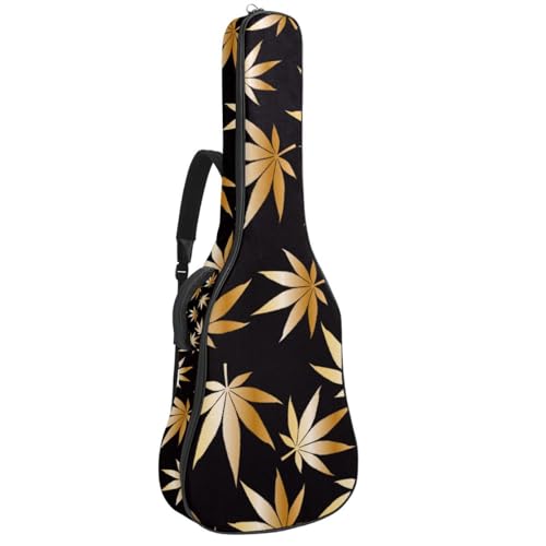 Niaocpwy Tasche für Akustikgitarre, wasserdicht, mit verstellbarem Schultergurt und Taschen, Haie, Schwarz und Weiß, Mehrfarbig 03, 42.9x16.9x4.7 in, Taschen-Organizer von Niaocpwy