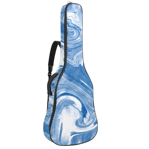 Niaocpwy Tasche für Akustikgitarre, wasserdicht, mit verstellbarem Schultergurt und Taschen, Leopardenmuster, Braun, Mehrfarbig 09, 42.9x16.9x4.7 in, Taschen-Organizer von Niaocpwy