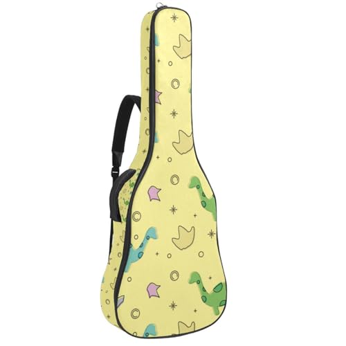 Niaocpwy Tasche für Akustikgitarre, wasserdicht, mit verstellbarem Schultergurt und Taschen, Mini-Schwalbengürtel, Mehrfarbig 07, 42.9x16.9x4.7 in, Taschen-Organizer von Niaocpwy