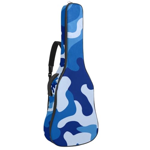 Niaocpwy Tasche für Akustikgitarre, wasserdicht, mit verstellbarem Schultergurt und Taschen, Mythos, Einhörner, Regenbogenwolkenzauber, Multicolor 08, 42.9x16.9x4.7 in, Taschen-Organizer von Niaocpwy
