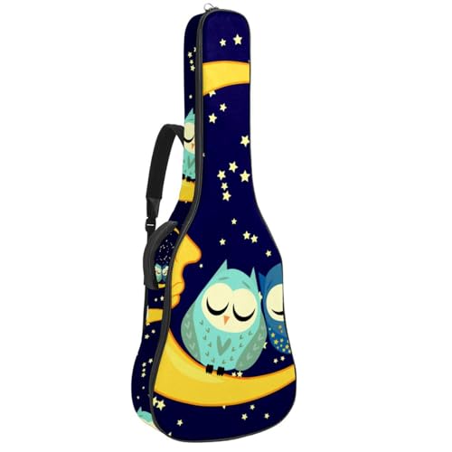 Niaocpwy Tasche für Akustikgitarre, wasserdicht, mit verstellbarem Schultergurt und Taschen, nicht kreuzen, Mehrfarbig 05, 42.9x16.9x4.7 in, Taschen-Organizer von Niaocpwy