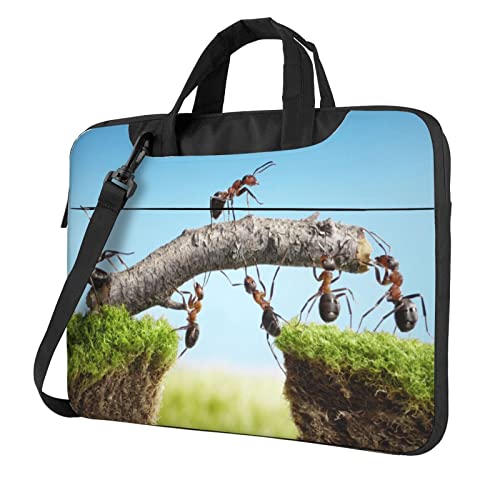 Laptoptasche Laptoptasche 14 Zoll Computertaschen Ameisen Gruppe Lustige Tiere Gedruckt Gepolsterte Hülle für Damen Herren von Niapessel