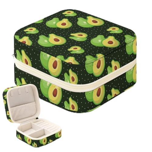 Schmuck-Organizer, Schmuckschatulle, kleine Reise-Schmuckschatulle, Ohrringe, Schmuckaufbewahrung, Organizer, tragbare Avocado-Schmuckkästchen für Damen und Mädchen, Stil:, Einheitsgröße, Schmuck-Organizer, Schmuckschatulle, kleine Reise-Schmuckschatulle, Ohrringe, Schmuckaufbewahrung, Organizer, tragbare Avocado-Schmuckkästchen für Damen und Mädchen, Stil:, Einheitsgröße, von Niapessel