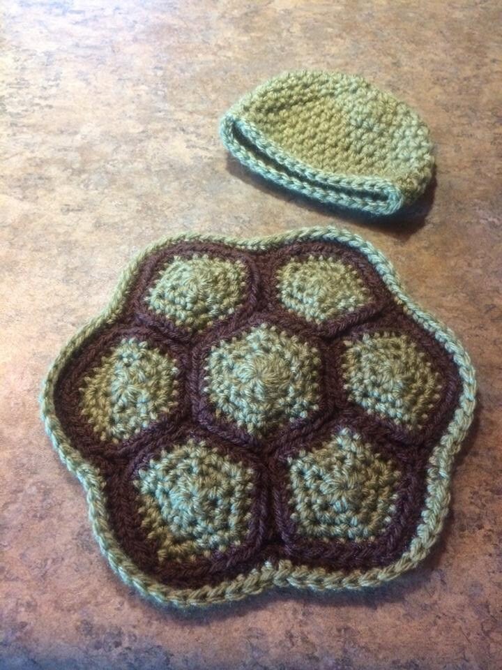 Baby Schildkröte Kostüm - Foto Requisite Für Newborn Junge Oder Mädchen von NiasCraftyCrafts