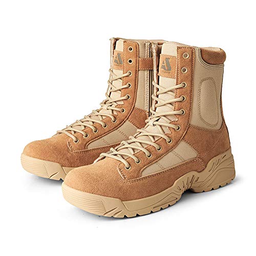 Niber Stiefel Herren Wanderschuhe Army Combat Boots mit Verschleißfest rutschfeste Outdoor Trekkingschuhe Militär & Einsatzstiefel von Niber