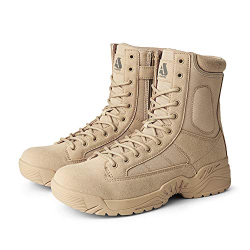 Niber Stiefel Herren Wanderschuhe Army Combat Boots mit Verschleißfest rutschfeste Outdoor Trekkingschuhe Militär & Einsatzstiefel von Niber