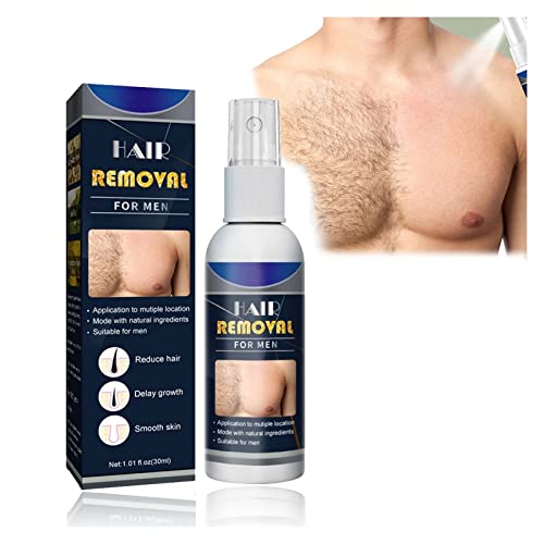 2023 New Junrinogin Semi-permanent Hair Removal Spray,Natural Permanent Hair Removal Spray Stop Hair Growth Inhibitor Remover Cream for Men Women. (Man) von Niblido