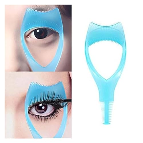 3 in 1 Wimpern Tools Mascara Shield Applicator Guard, 2024 Premium Multifunktionaler Mascara Guard für Wimpern, Einfach zu bedienen Lash Guard Mascara Guard Tool Wimpernwerkzeuge für Wimpern (Blau) von Niblido