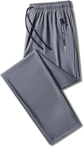 Coolmance Stretch-Hose, StretchActive – Unisex, ultra-dehnbar, schnell trocknend, Stretch-Hose, Unisex, ultra-hohe Dehnbarkeit, schnell trocknende Hose, Grau, gerade, L von Niblido