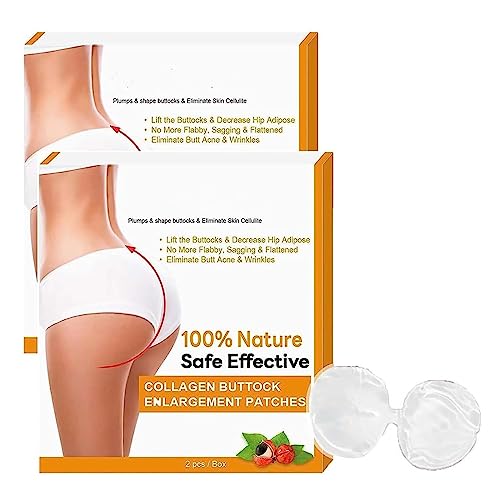 Kollagen Gesäßvergrößerung Patch, Butt-Lift Shaping Patch, Größere Gesäßvergrößerung Anziehen Patch, Gesäß Lifting Patch, Works for Contouring Tightening Shaping (2 Box) von Niblido