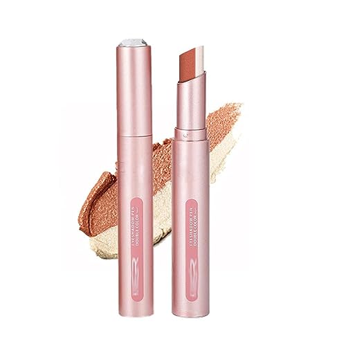 LustrousTwist 2 in 1 Creme Lidschatten Stick, Lustrous Twist Lidschatten Stick, 2 in 1 Lidschatten Stick, Wasserdichter Lidschatten Stick Lang Anhaltender Schatten Lidschatten Stick (06) von Niblido