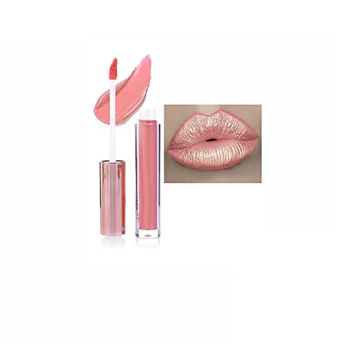 Matte Metallic Lipgloss Langlebig Wasserdicht Stark Pigmentiert Nicht Stick Cup Diamant Shimmer Liquid Lipstick Make-up für Frauen (A) von Niblido