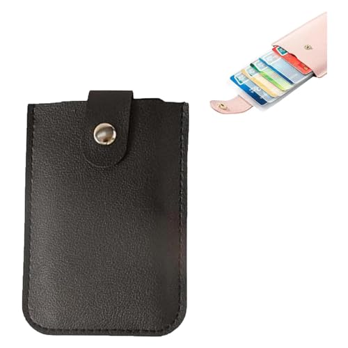 Niblido Cardcarie Casexey Kartenetui mit Schnappverschluss, Leder, personalisierbar, stapelbar, Kartenhalter, Casexey – Leder-Organizer-Tasche für Damen und Herren, 10,2 x 6,9 x 1,2 cm, Zeitgenössisch von Niblido