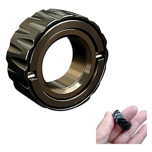 Niblido Doppelfunktions-Edelstahl-Motorrad-Reifen, Fidget-Ringe, Angstspielzeug, Angstabbau-Ring, Spielzeug, Fidget-Spinner-Ring, Herren, Fidget-Spielzeug, AS SHWON Niblido Doppelfunktions-Edelstahl-Motorrad-Reifen, Fidget-Ringe, Angstspielzeug, Angstabbau-Ring, Spielzeug, Fidget-Spinner-Ring, Herren, Fidget-Spielzeug, AS SHWON von Niblido