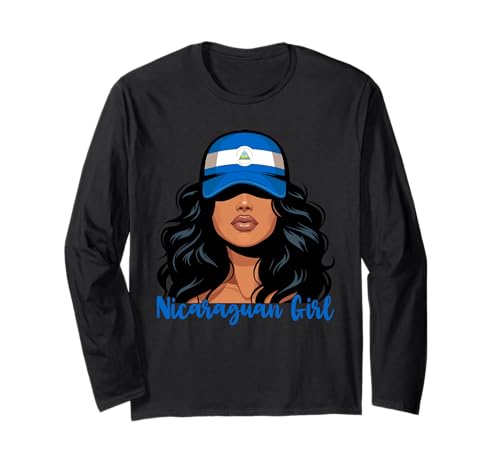 Nicaraguanisches Mädchen Nicaragua-Flagge Stolze Nicaragüense Frauen Langarmshirt Nicaraguanisches Mädchen Nicaragua-Flagge Stolze Nicaragüense Frauen Langarmshirt von Nicaragua for Girls and Women Nicaraguan Outfit