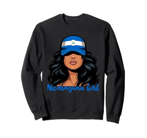 Nicaraguanisches Mädchen Nicaragua-Flagge Stolze Nicaragüense Frauen Sweatshirt von Nicaragua for Girls and Women Nicaraguan Outfit