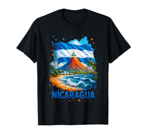 Nicaragua Flagge Hispanic Heritage Monat Nicaraguan Männer Frauen T-Shirt Nicaragua Flagge Hispanic Heritage Monat Nicaraguan Männer Frauen T-Shirt von Nicaraguan Flag National Hispanic Heritage Month